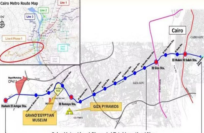 Cairo Metro Line 4 Phase 1 — 3 Stations